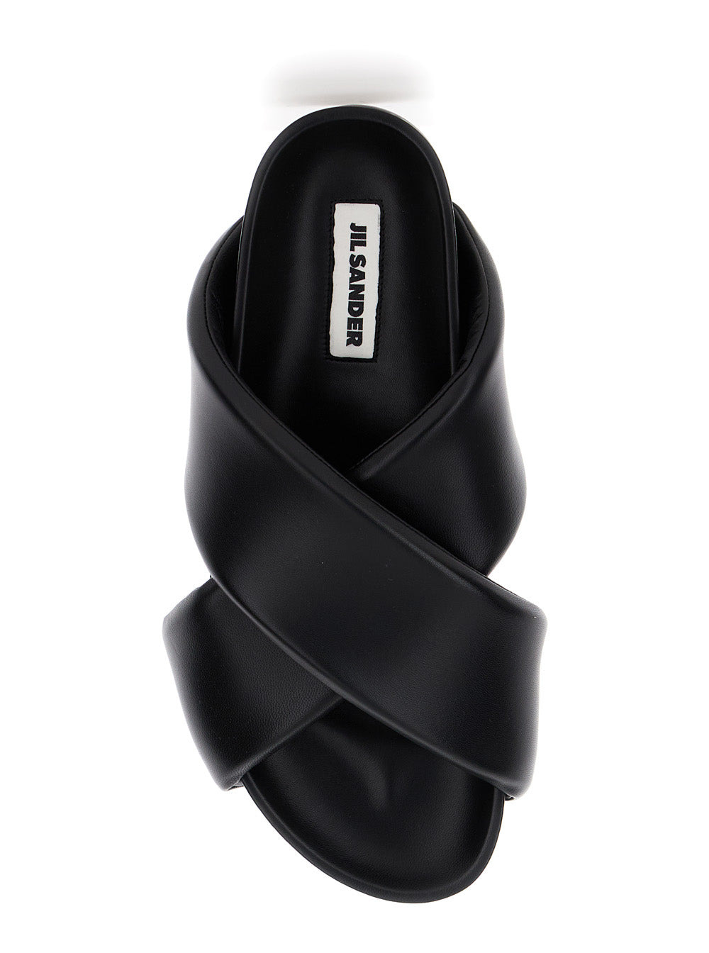 Jil Sander Men Black Sandals With Criss Cros Bands In Smooth Leather Man - 4