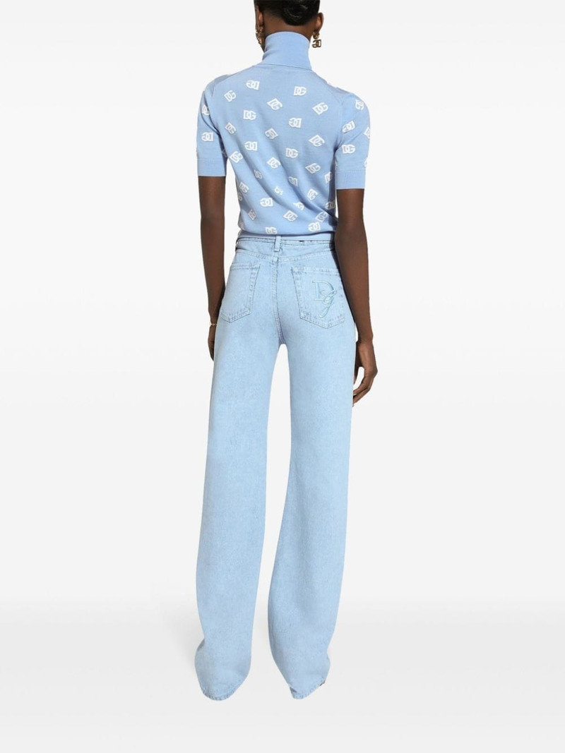 high-waisted slim-legged jeans 4