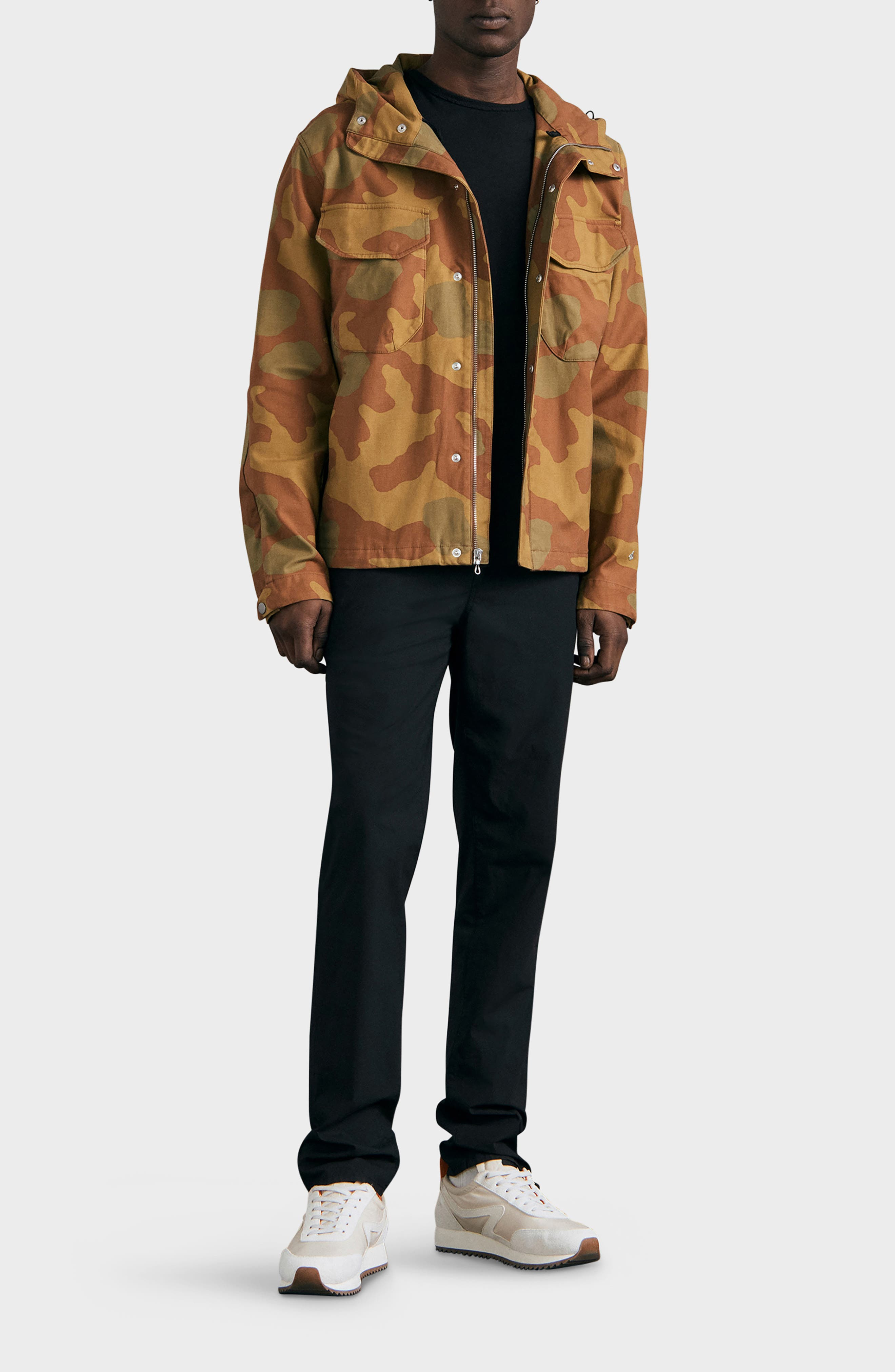 rag & bone Military Tactic Camo Print Stretch Cotton Jacket at Nordstrom - 6
