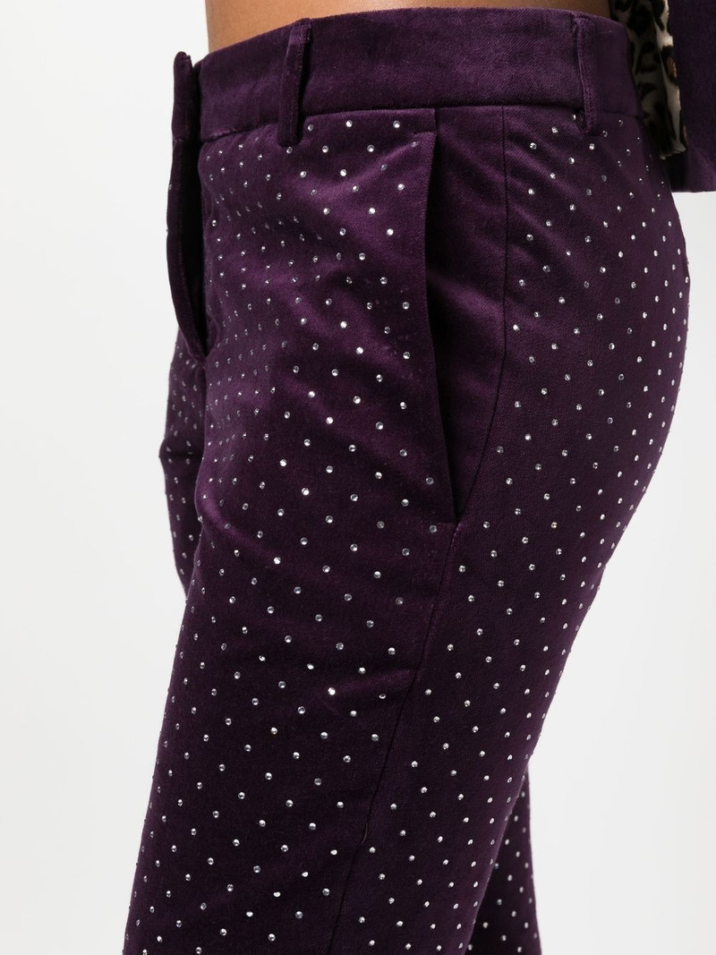 Office crystal-embellished trousers 5