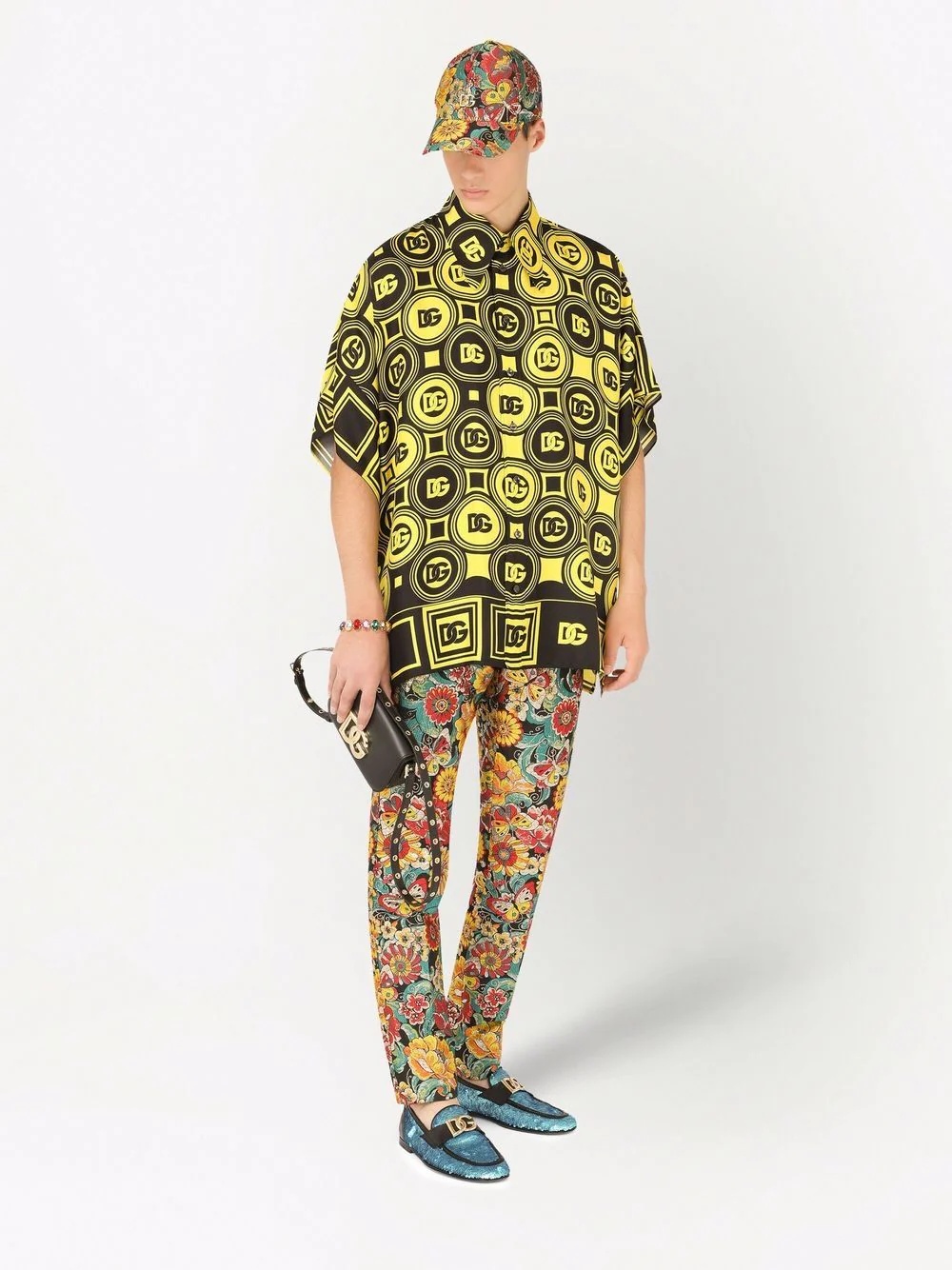 patterned jacquard tailored trousers - 2