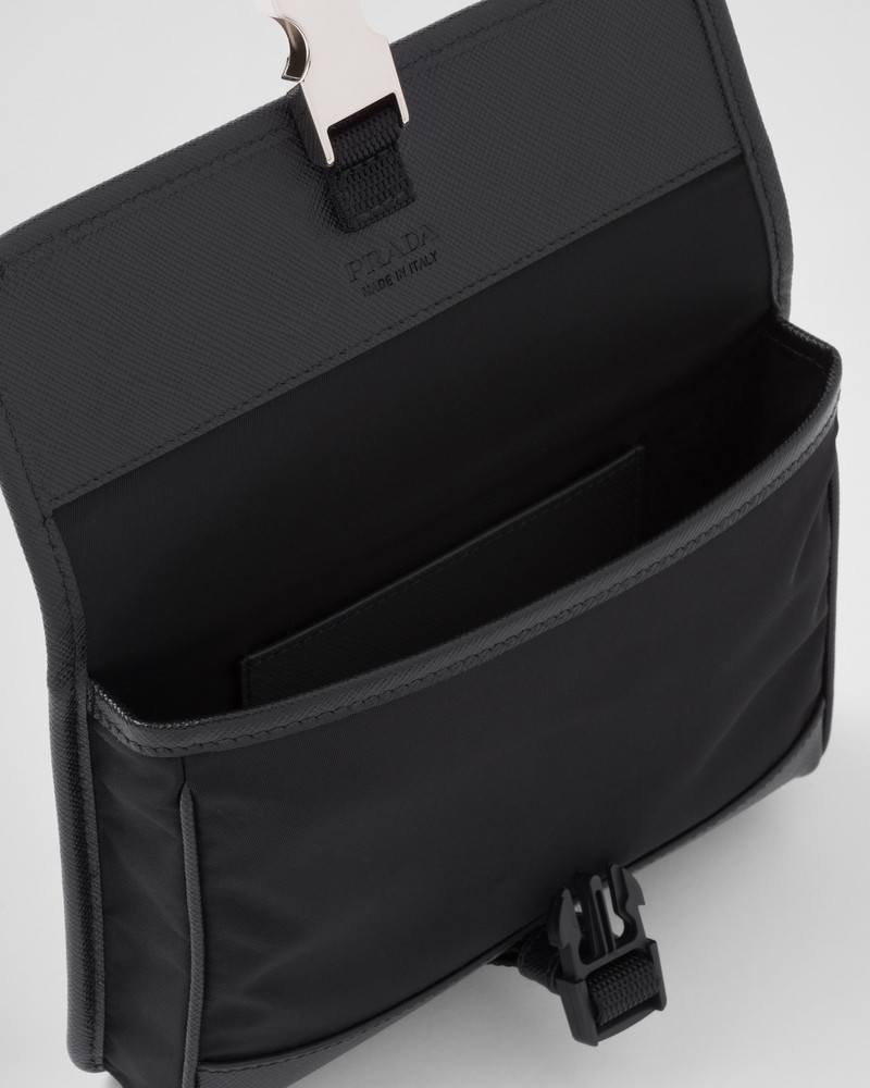 Re-Nylon and Saffiano leather smartphone case 4