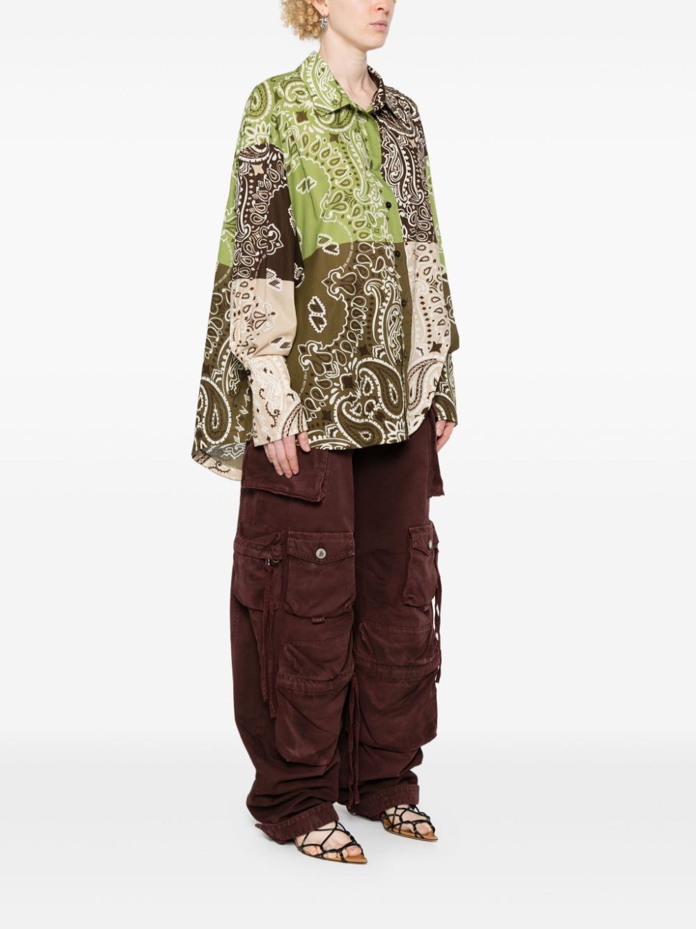 paisley-print cotton shirt - 3