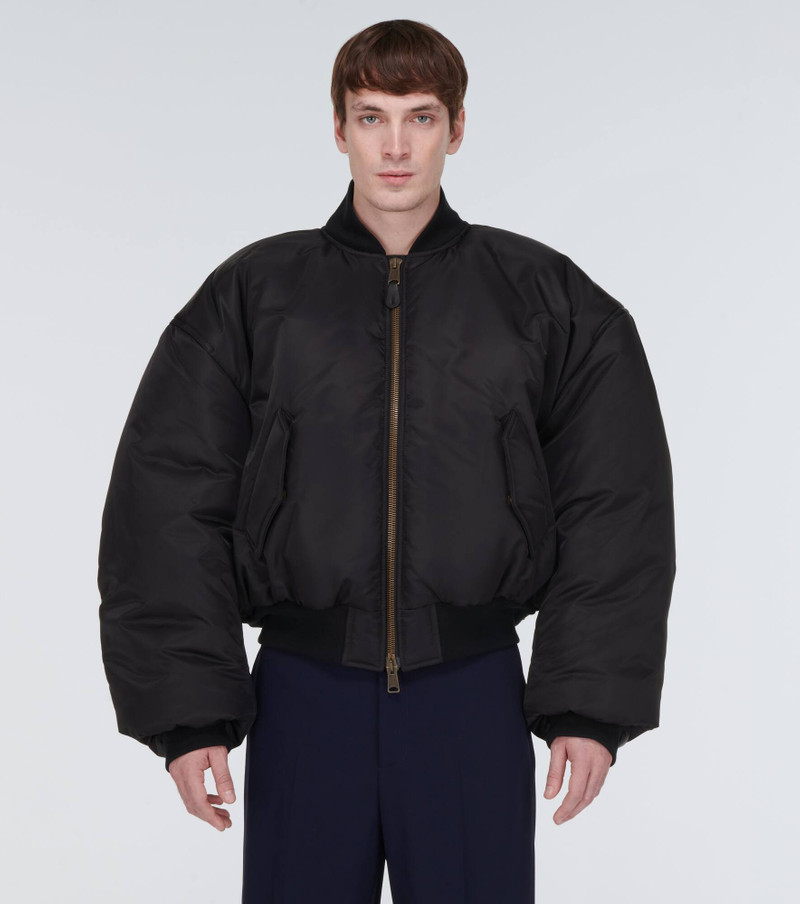 Padded nylon bomber jacket 3