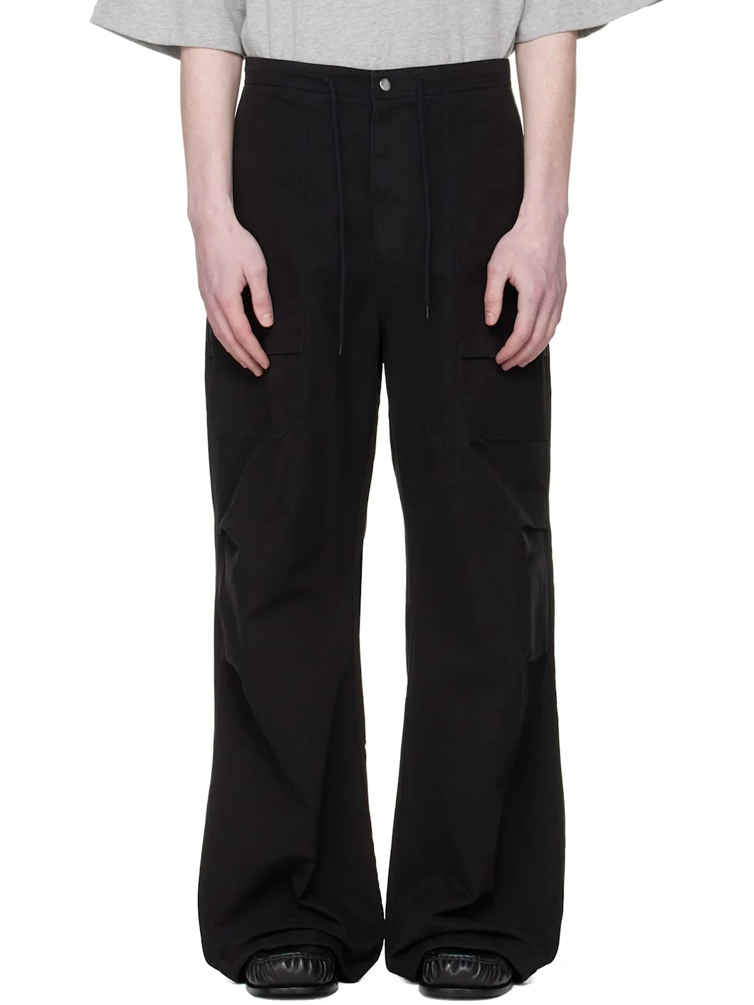 Black Barren Cargo Pants - 1