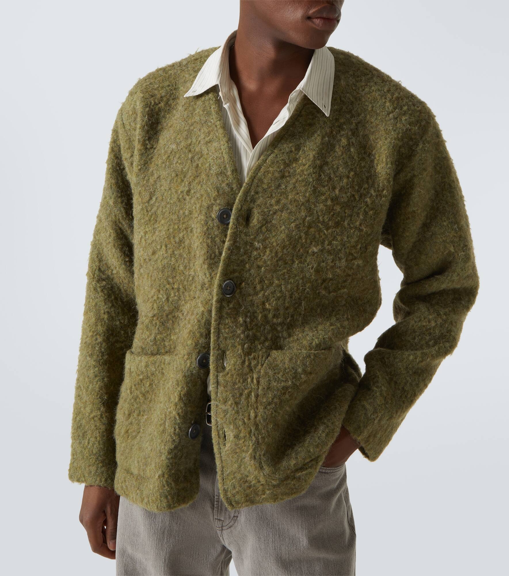 Brushed cardigan - 5