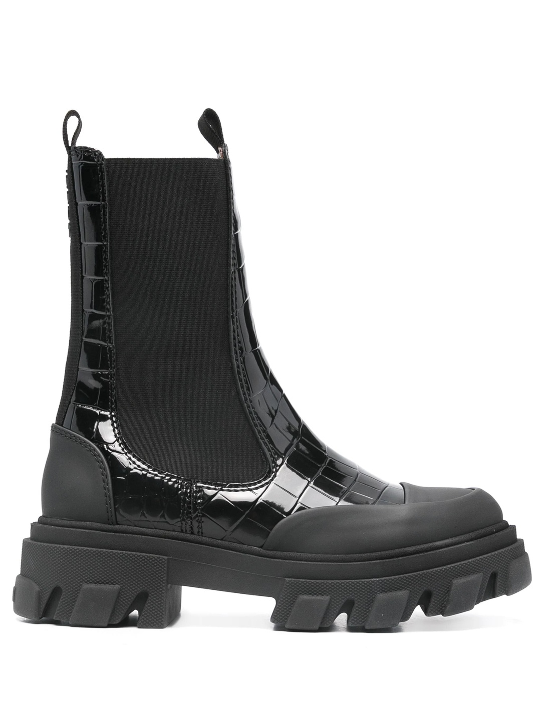 GANNI Cleated Mid Chelsea Boots | club21 | REVERSIBLE