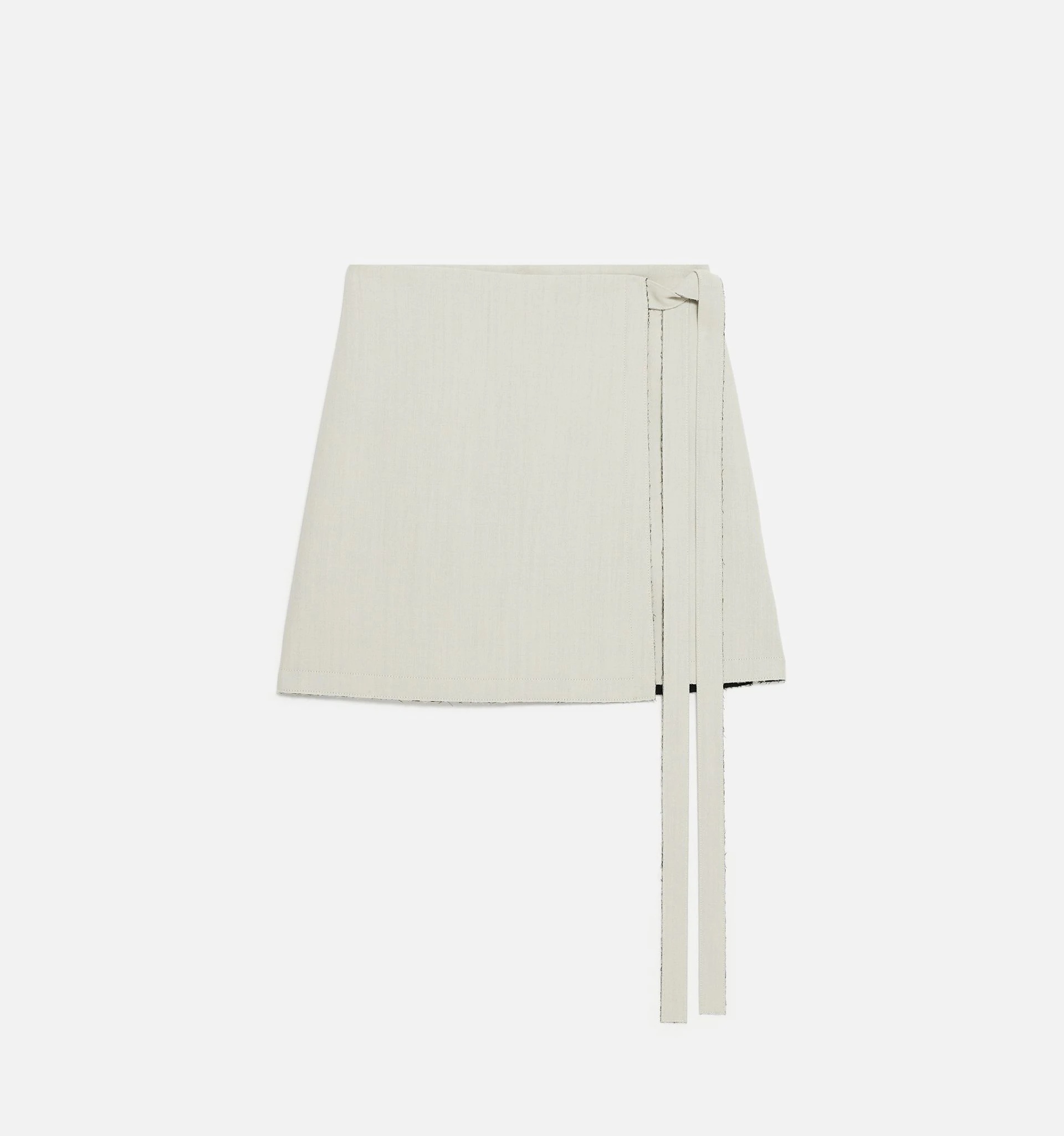 Bicolor Wrap Skirt - 5
