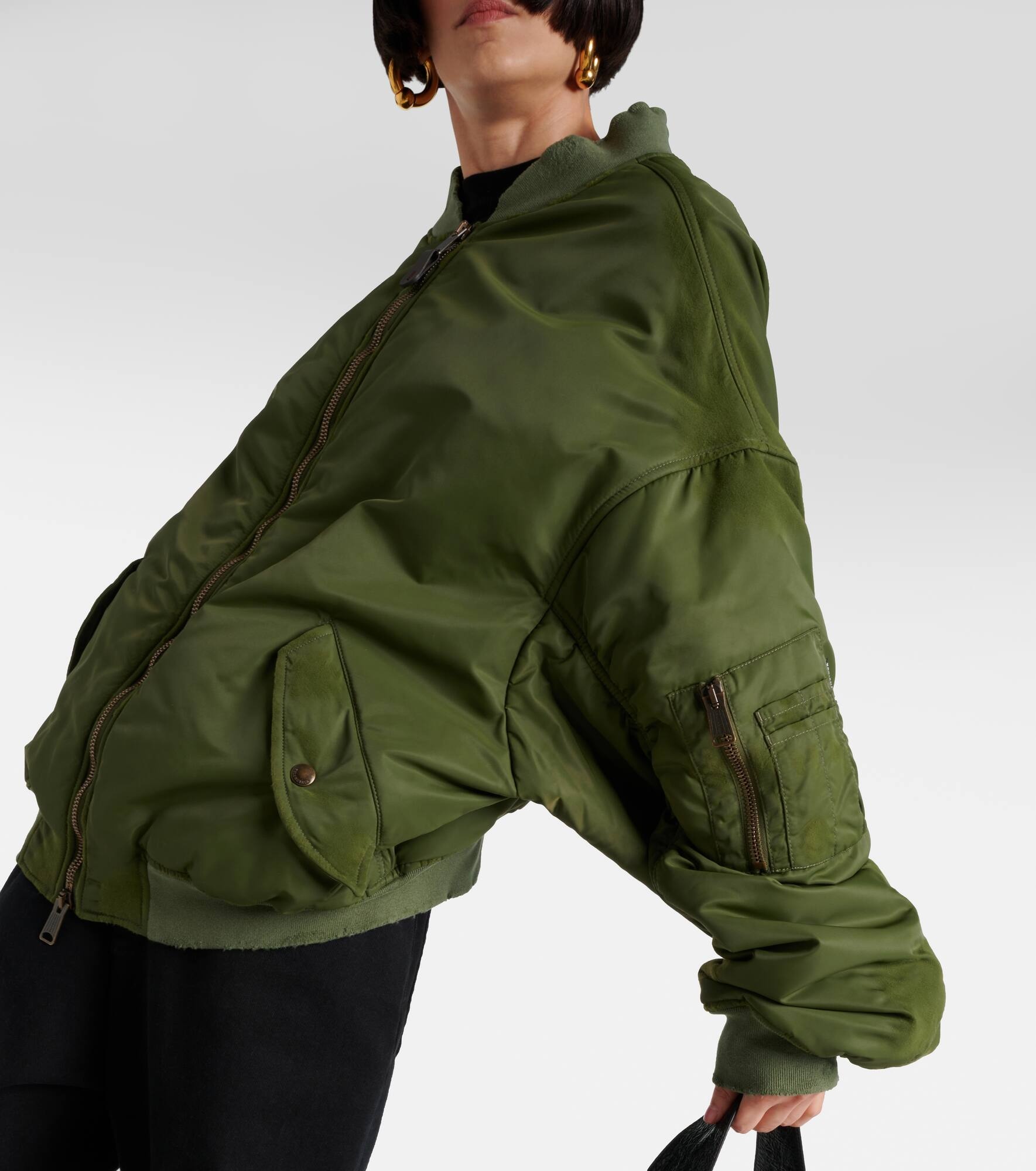 Off Shoulder technical bomber jacket - 6