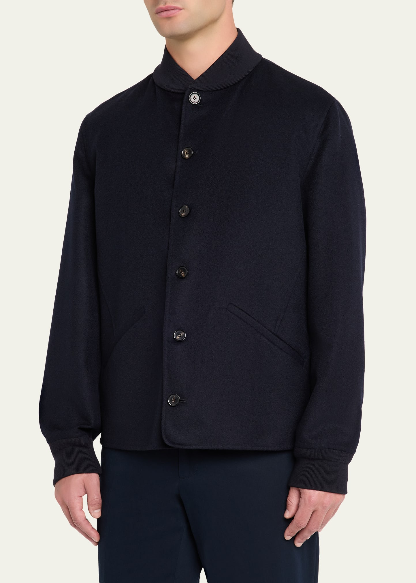 Men's Rik Water-Repellent Cashmere Blouson - 4