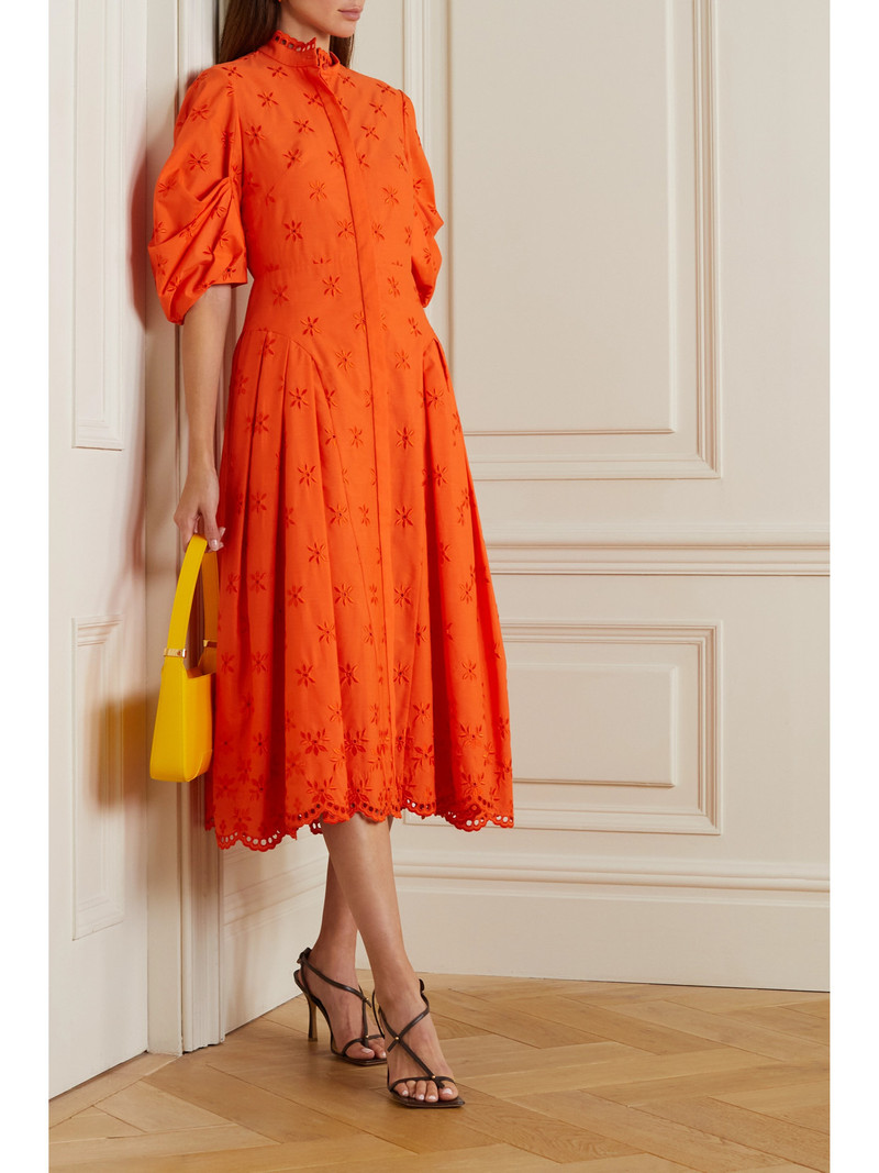 Erdem Zelda Broderie Anglaise Poplin Midi Dress outlook