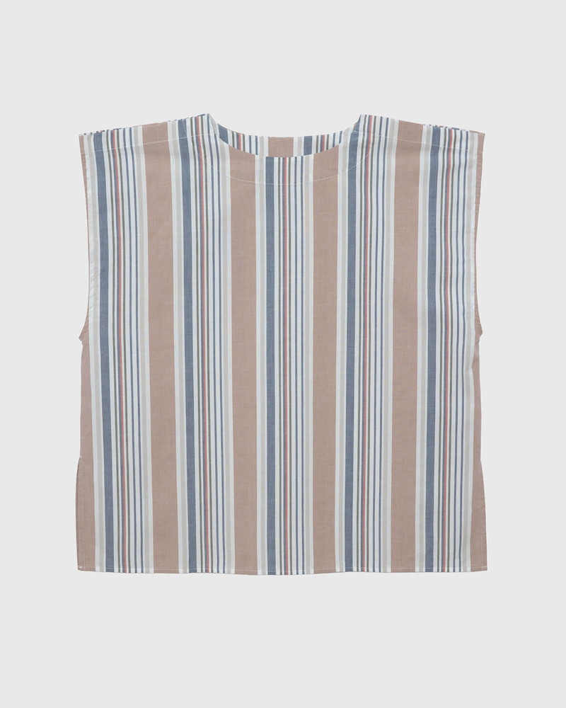 Stave Sleeveless Top - Organic Cotton Poplin 7