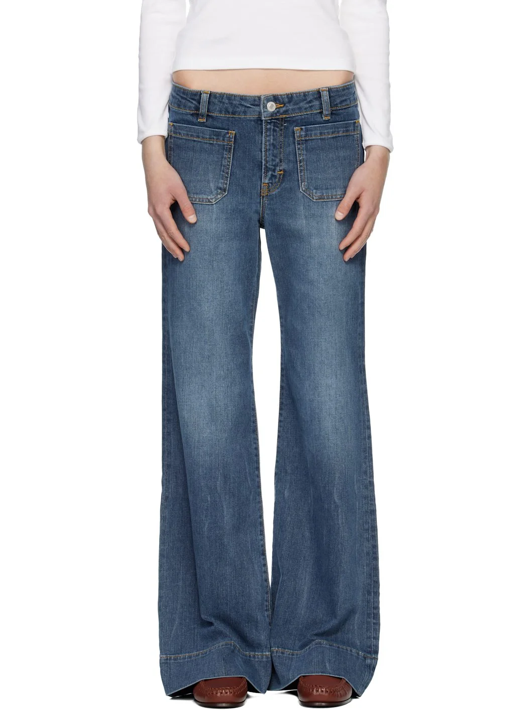 Blue St Monica Low Jeans - 1
