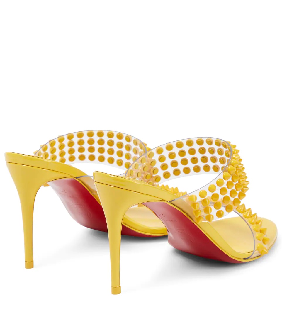 Spike Only 85 PVC and leather sandals - 3