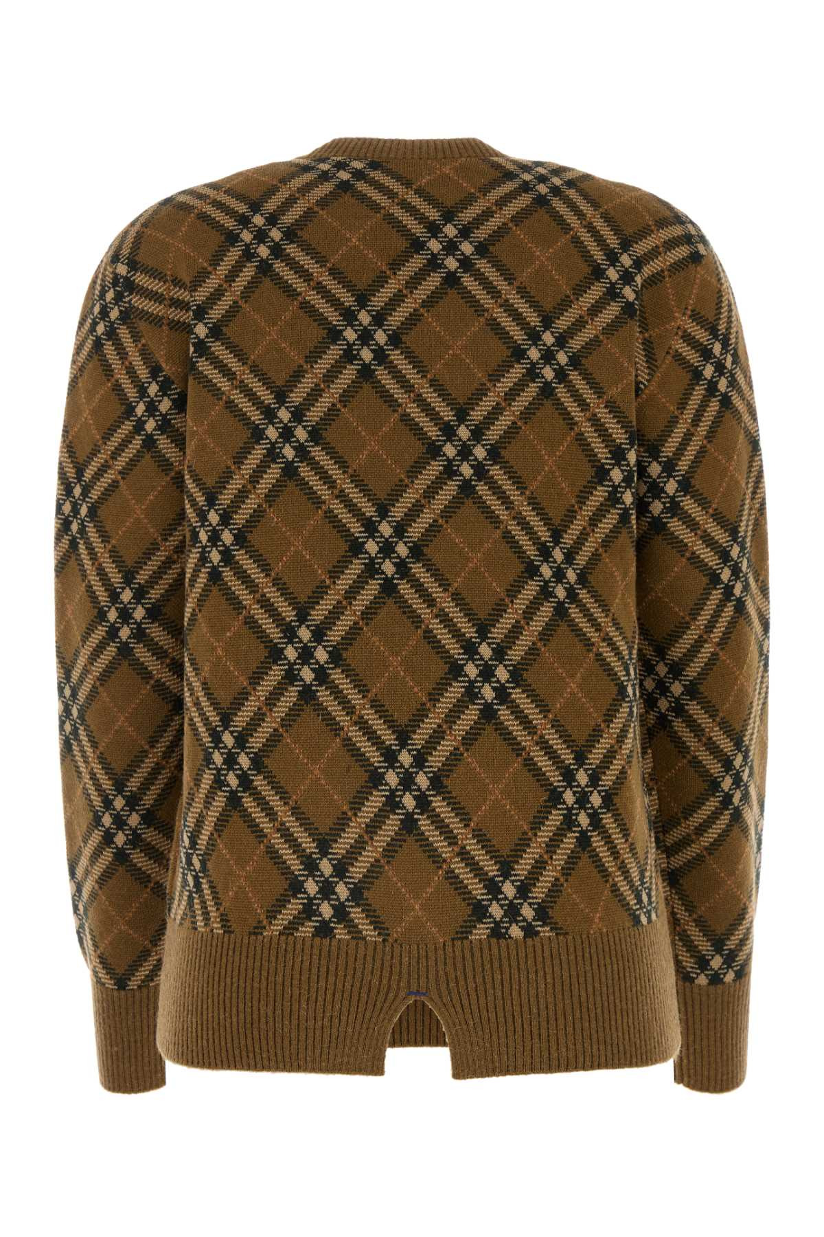 Burberry Women Embroidered Wool Blend Sweater - 2