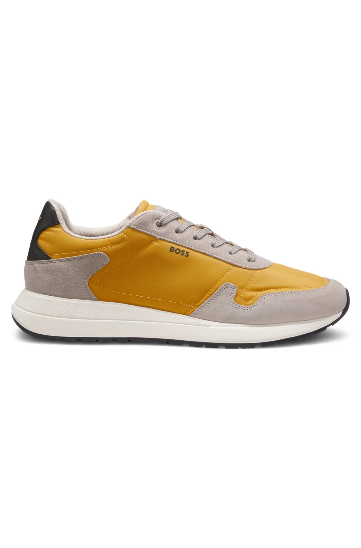 LACE-UP SNEAKERS IN LIGHTWEIGHT FABRIC WITH SUEDE TRIMS - 1
