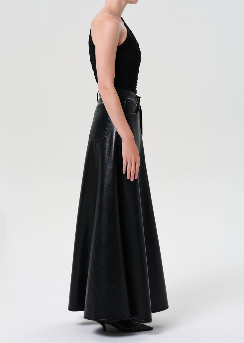 ODIN SKIRT (RECYCLED LEATHER) IN DETOX 3