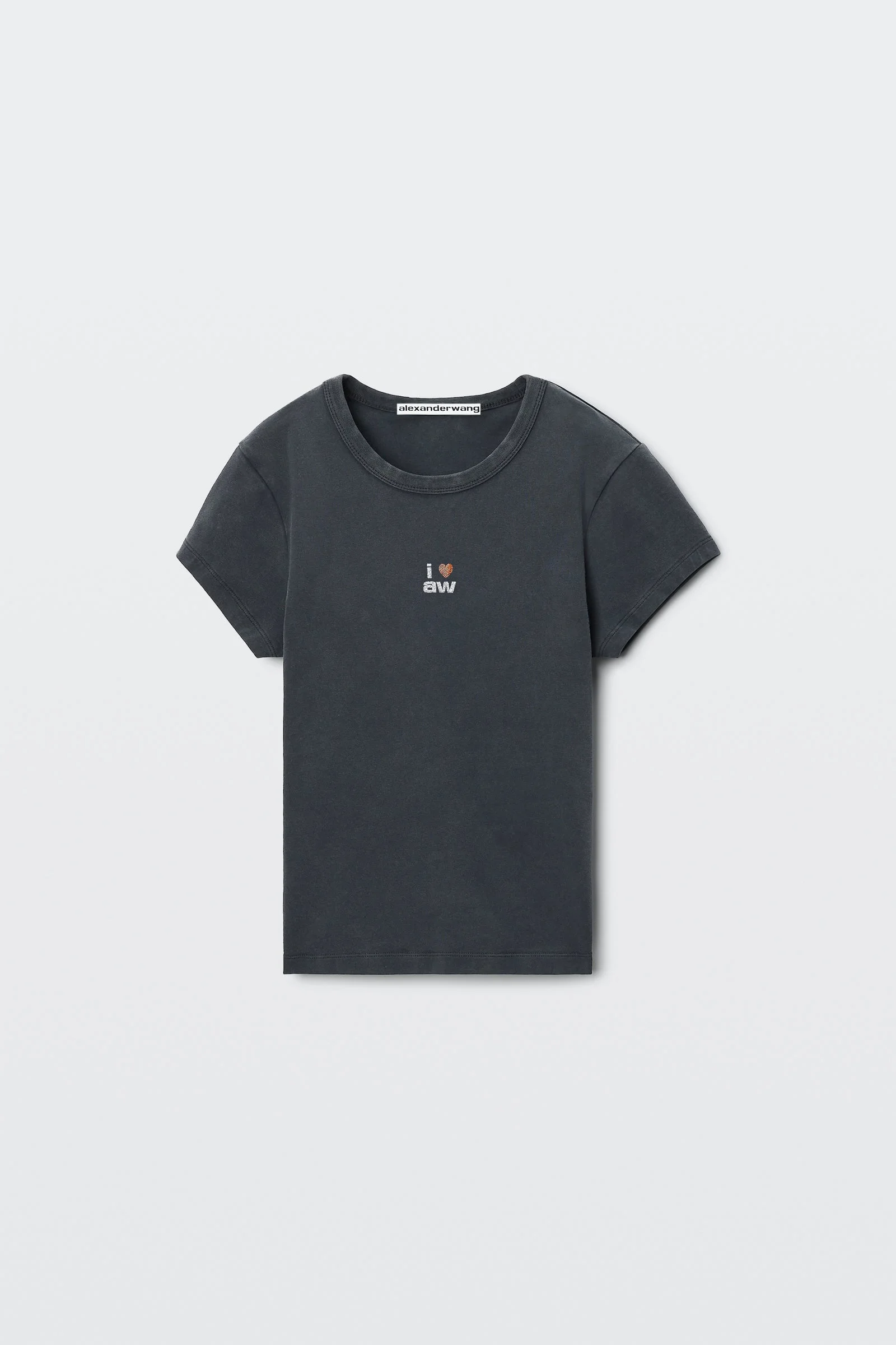 crystal hotfix i heart aw tee - 1