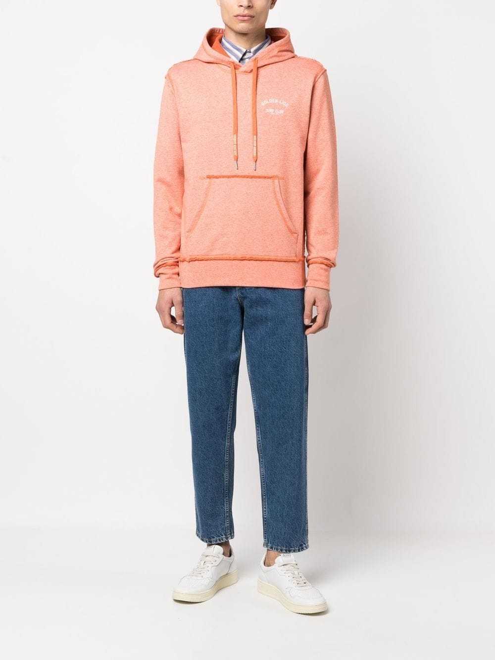 logo-print drawstring hoodie - 2