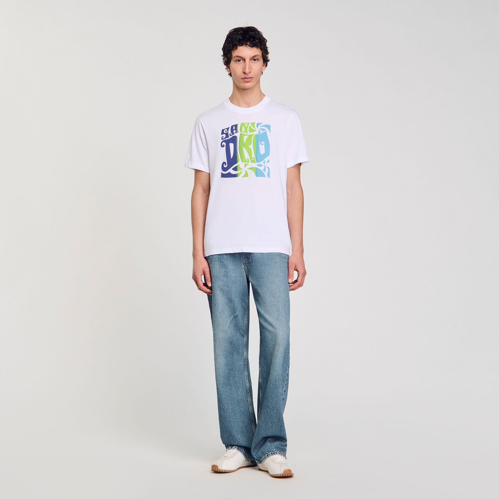 WAVE PRINT COTTON T-SHIRT - 2