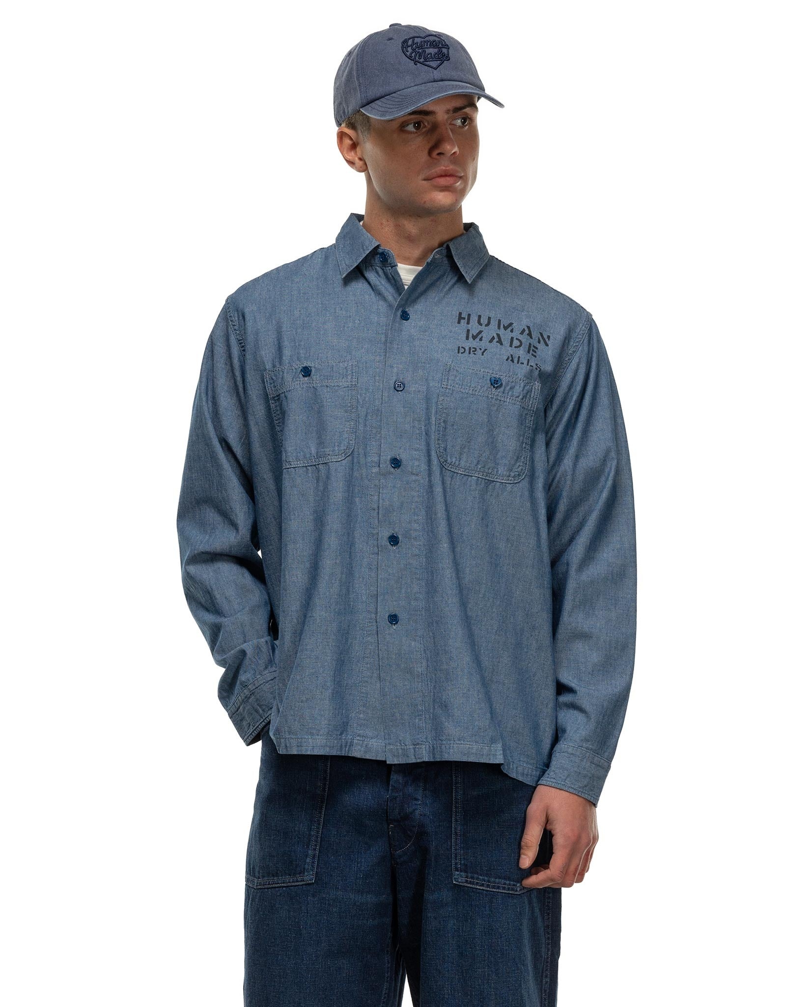 Military Chambray Shirt Indigo - 4