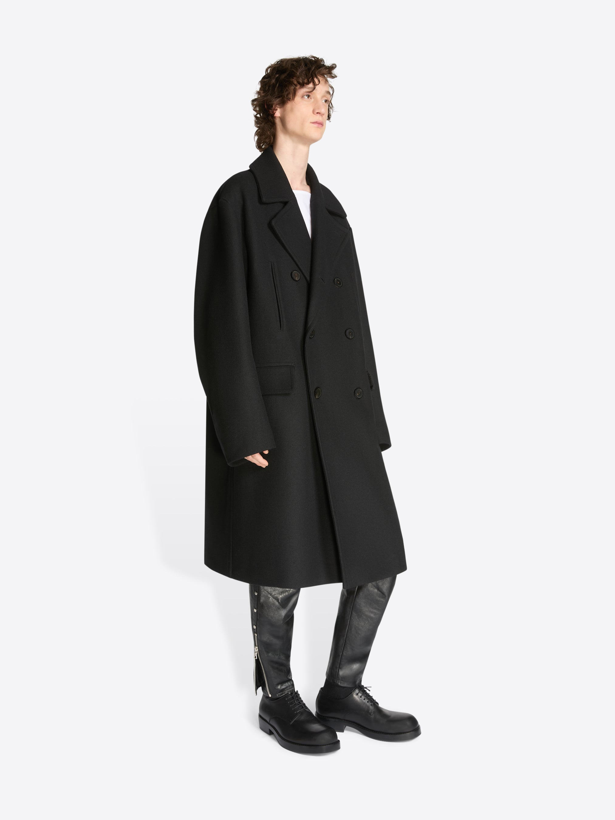 WOOL CABAN COAT - 3