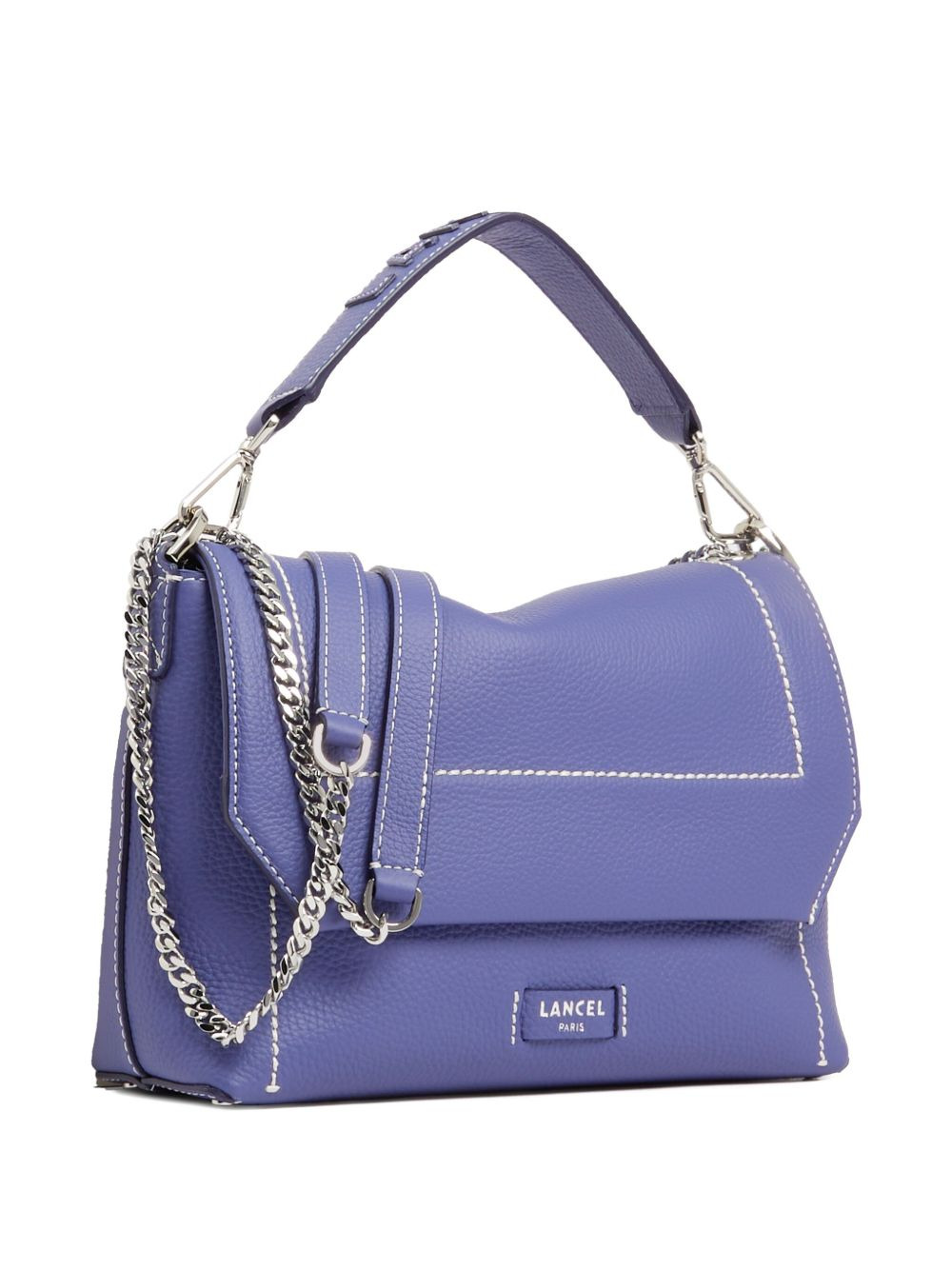 Ninon flap-detail leather satchel - 3