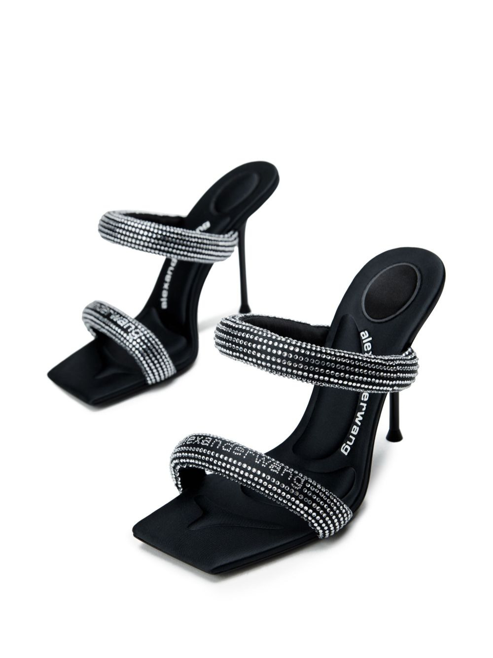 crystal-embellished stiletto sandals - 2