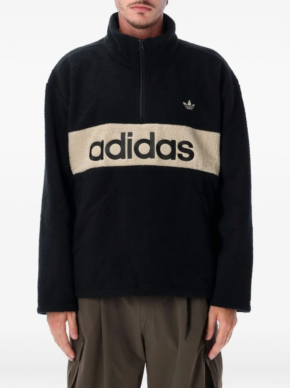 fleece quarter-zip sweatshirt - 1
