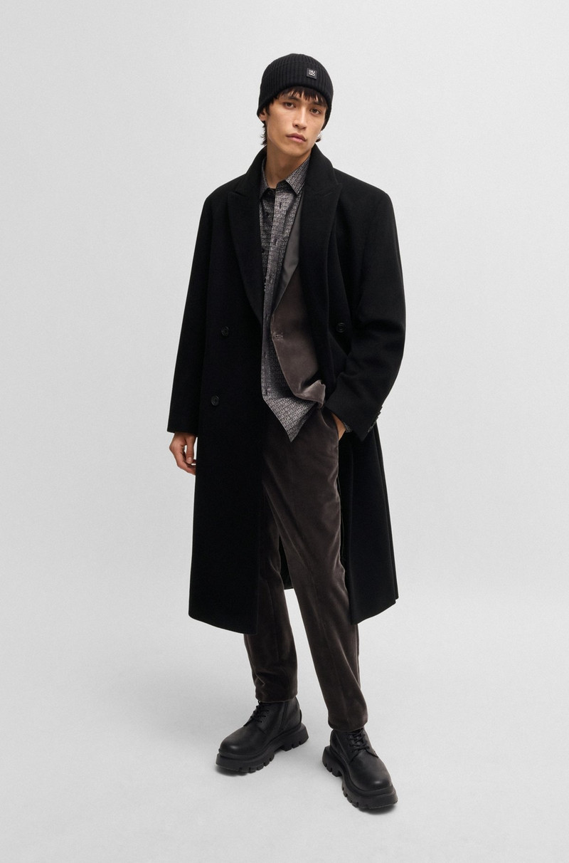 HUGO DOUBLE-BREASTED COAT IN WOOL outlook
