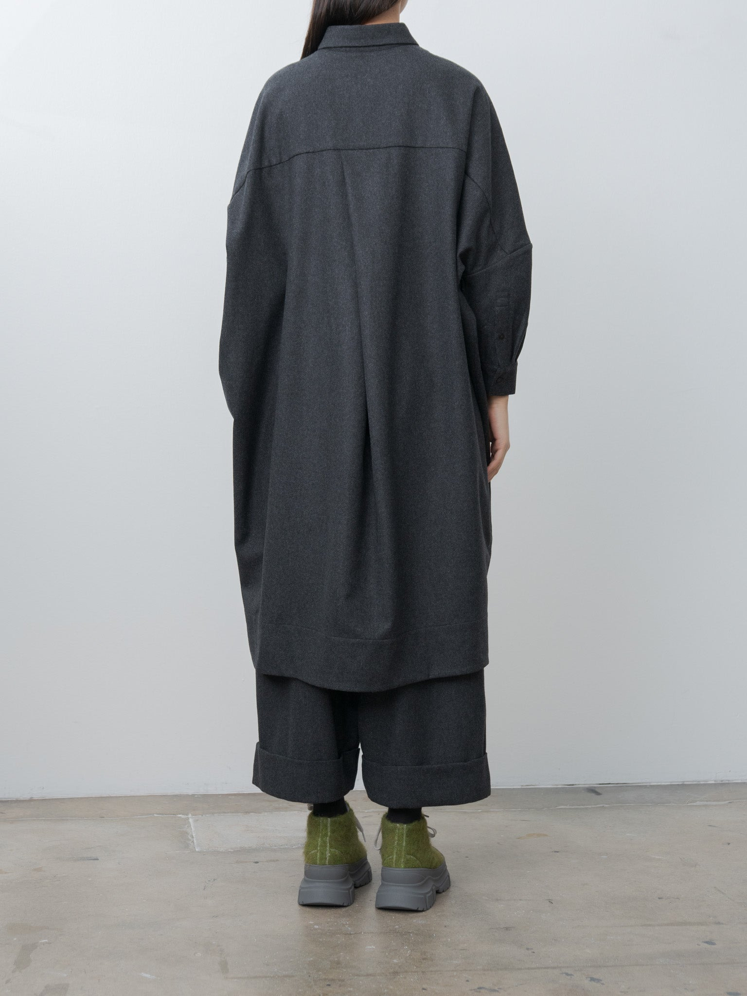 The Baker Trouser - Wool Cash Flannel Charcoal - 5