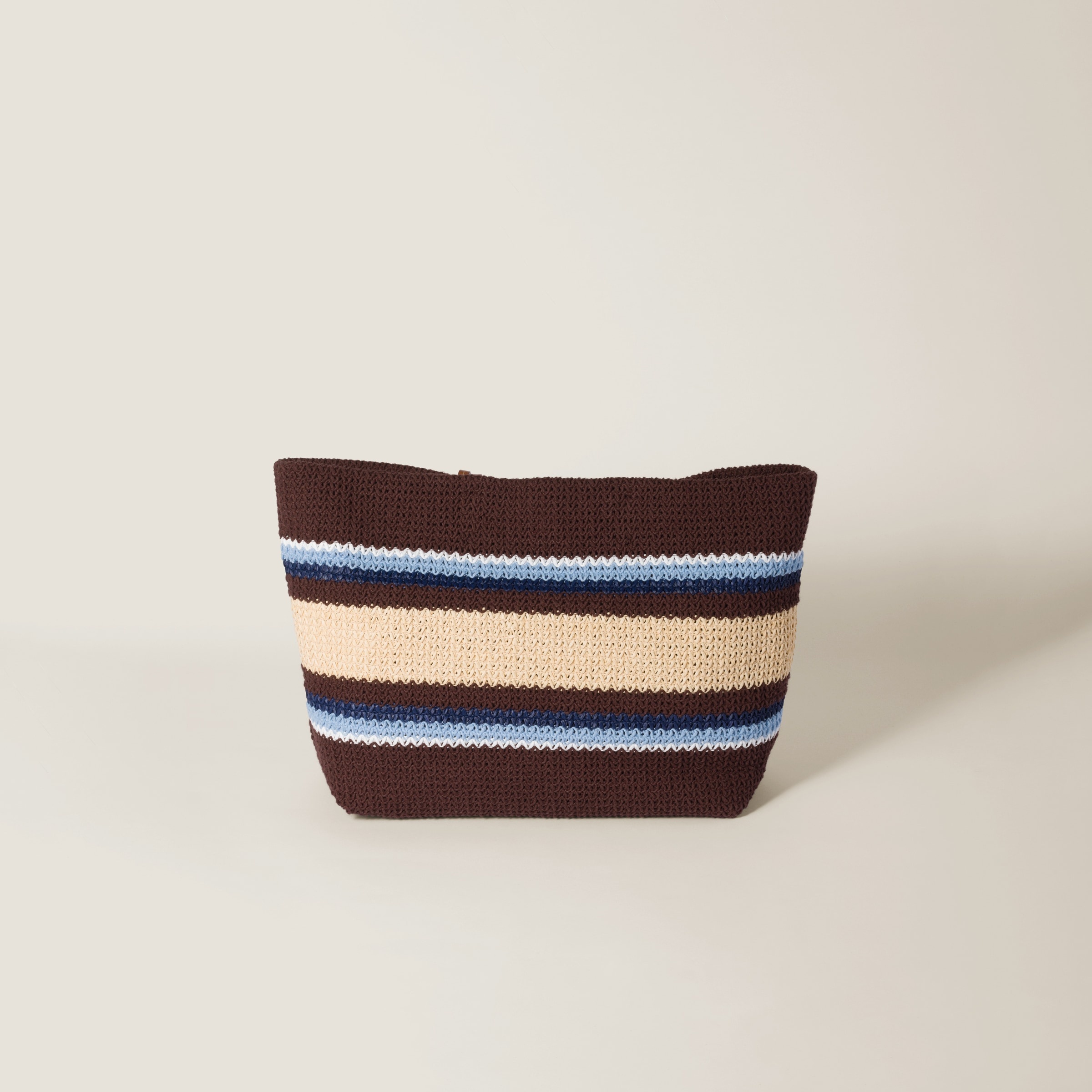 Raffia-effect woven tote bag - 4