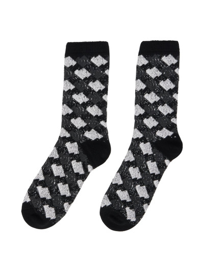 ADER error Black & Gray Jacquard Socks outlook