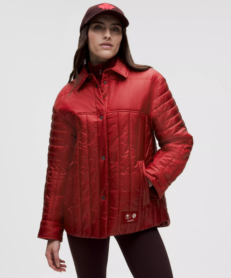 Team Canada Women's Nylon Taffeta Insulated Shacket *COC Logo 1