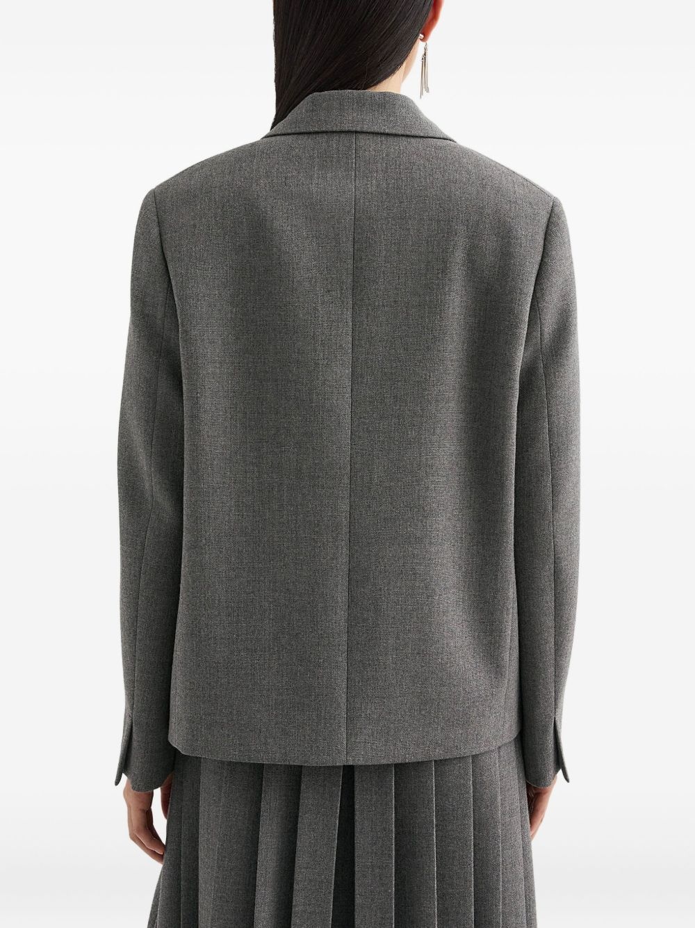 mélange-effect blazer - 4