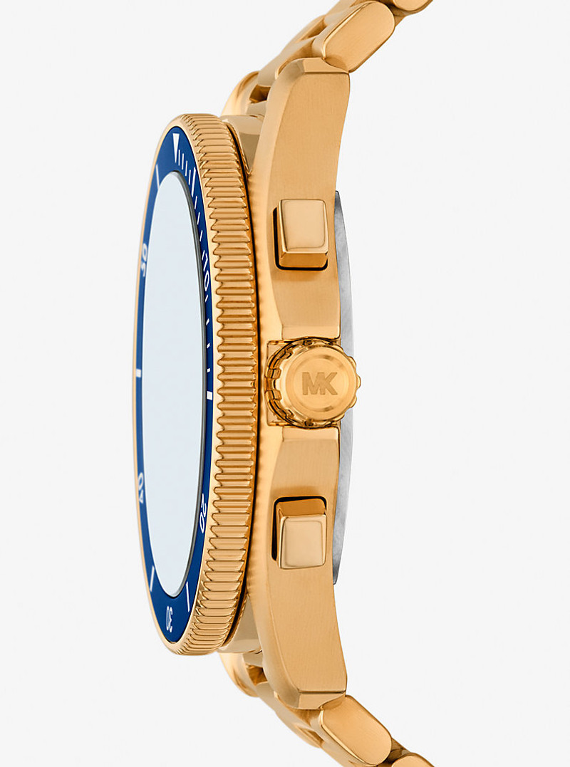 MICHAEL KORS Oversized Maritime Gold-Tone Watch outlook