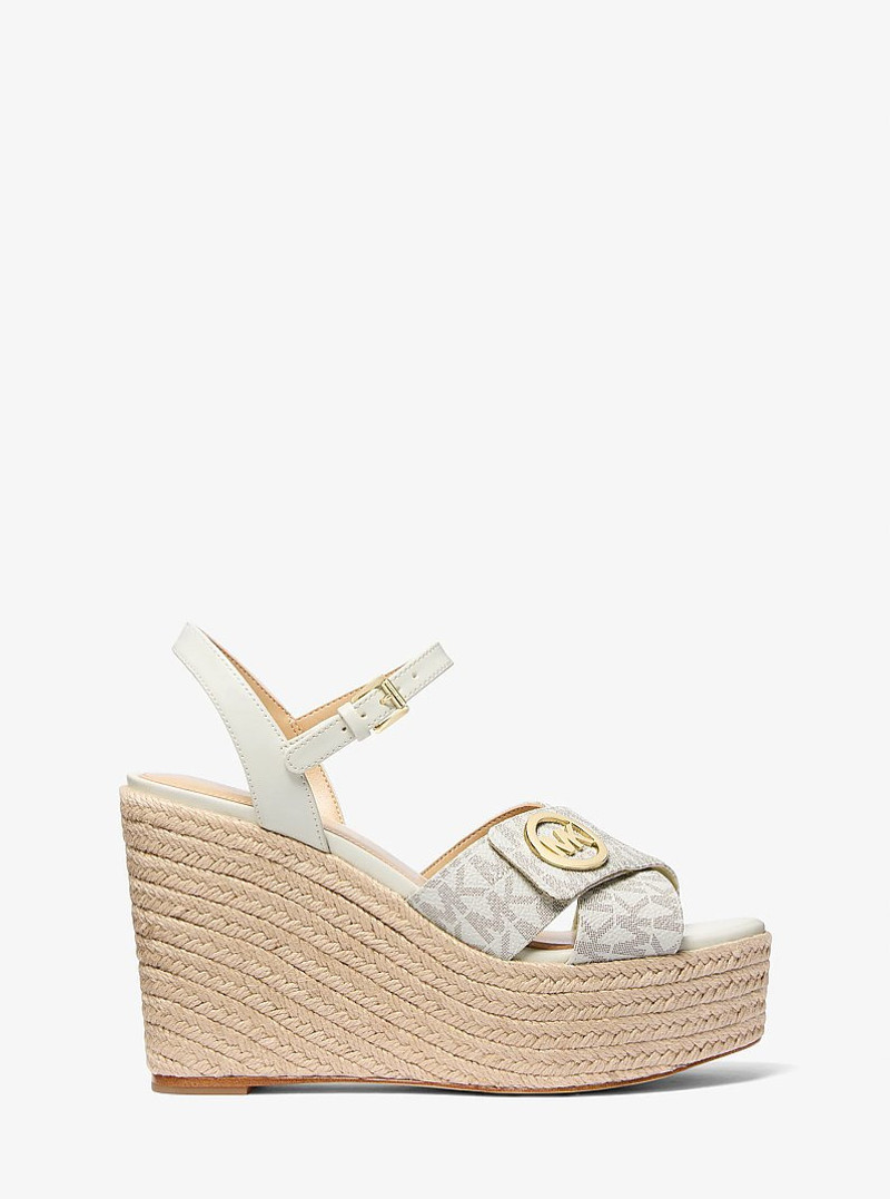 Hannah Signature Logo Wedge Sandal 1