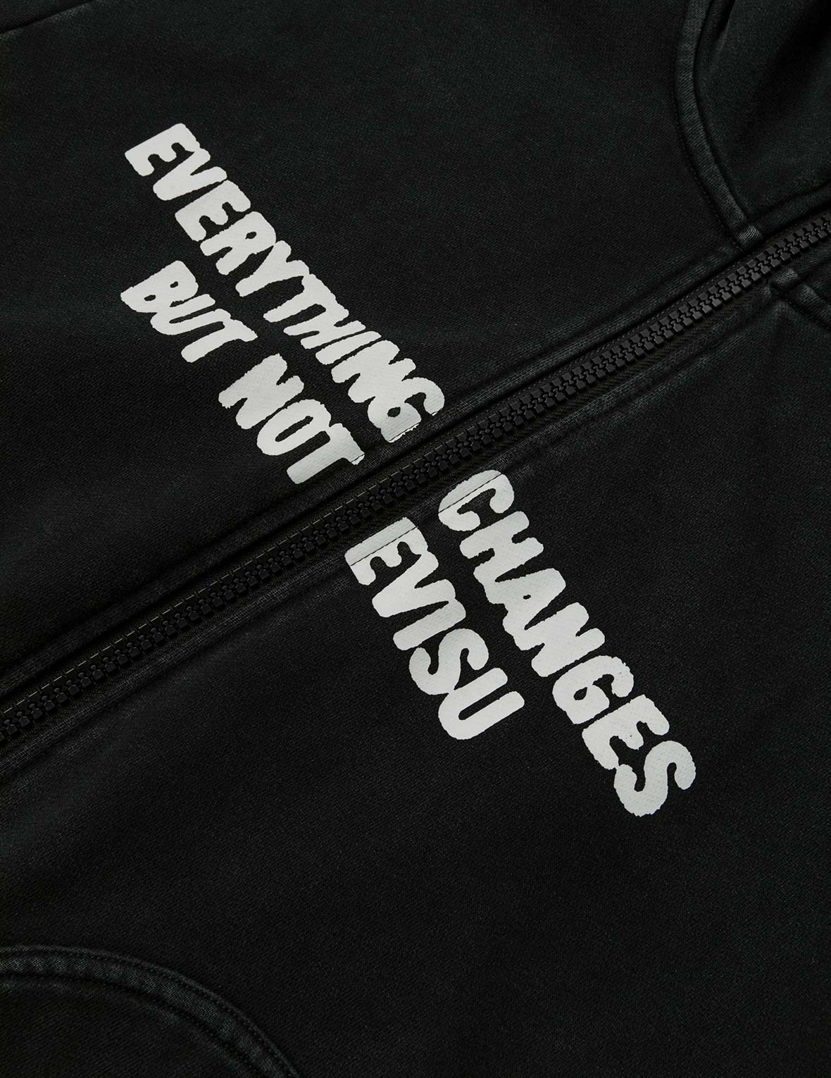 Slogan Print Oversized with Cap Hooded Jacket - 5