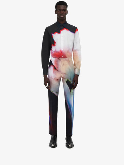 Alexander McQueen Men's Solarised Flower Cigarette Trousers in Multicolor outlook