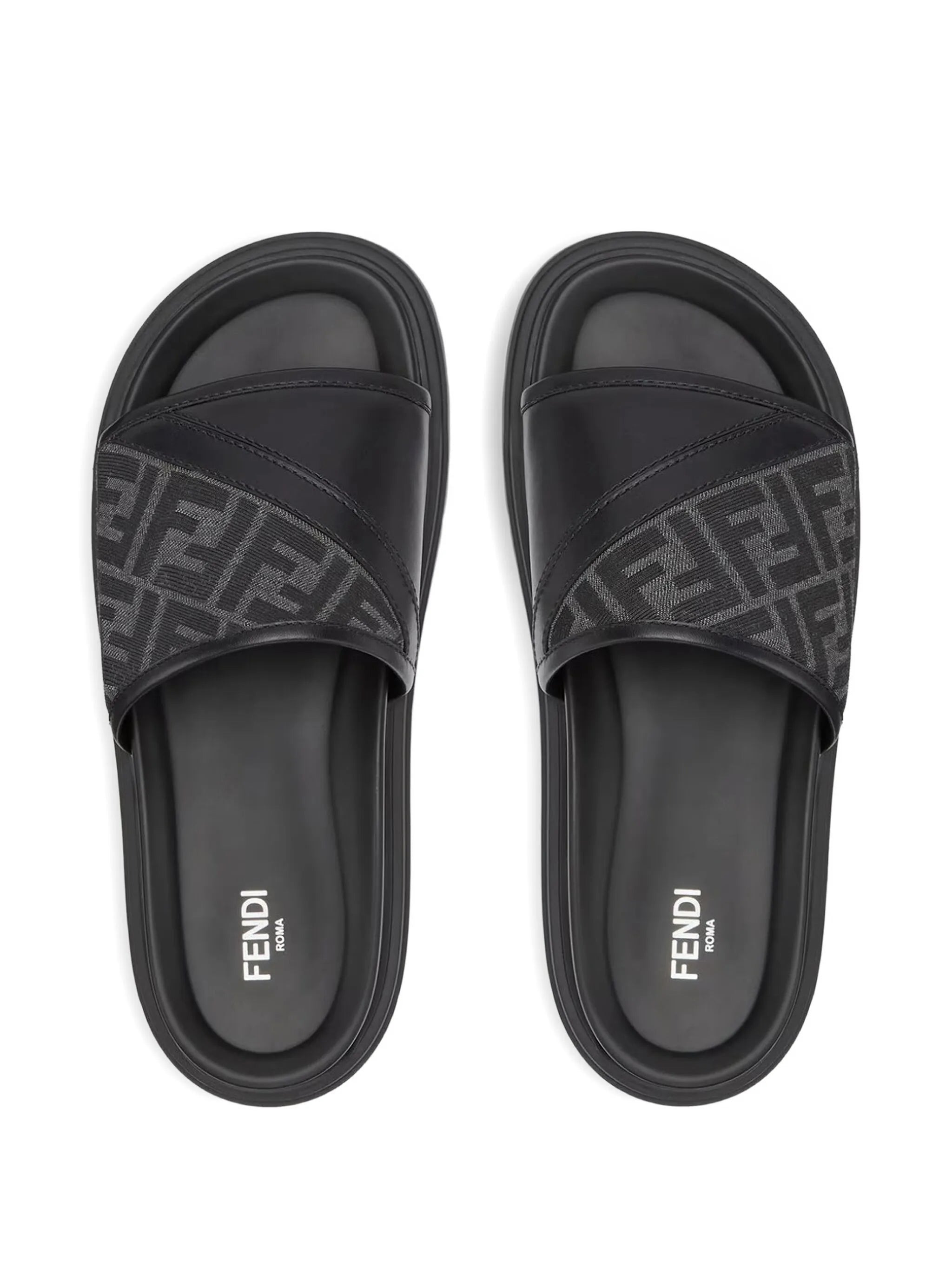 Fendi Diagonal FF Jacquard Sandals - 2