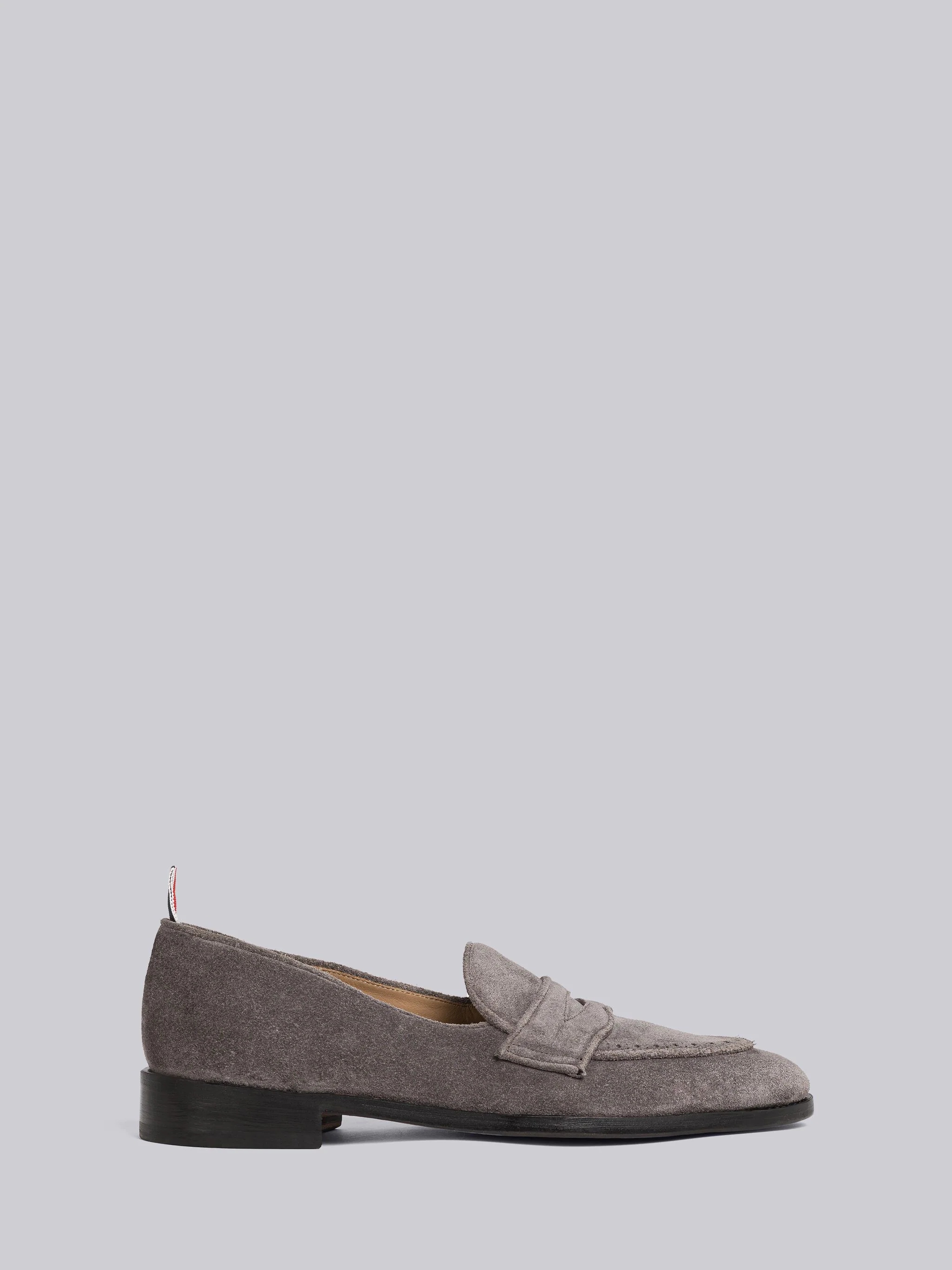 Fine Kid Suede Varsity Penny Loafer - 1