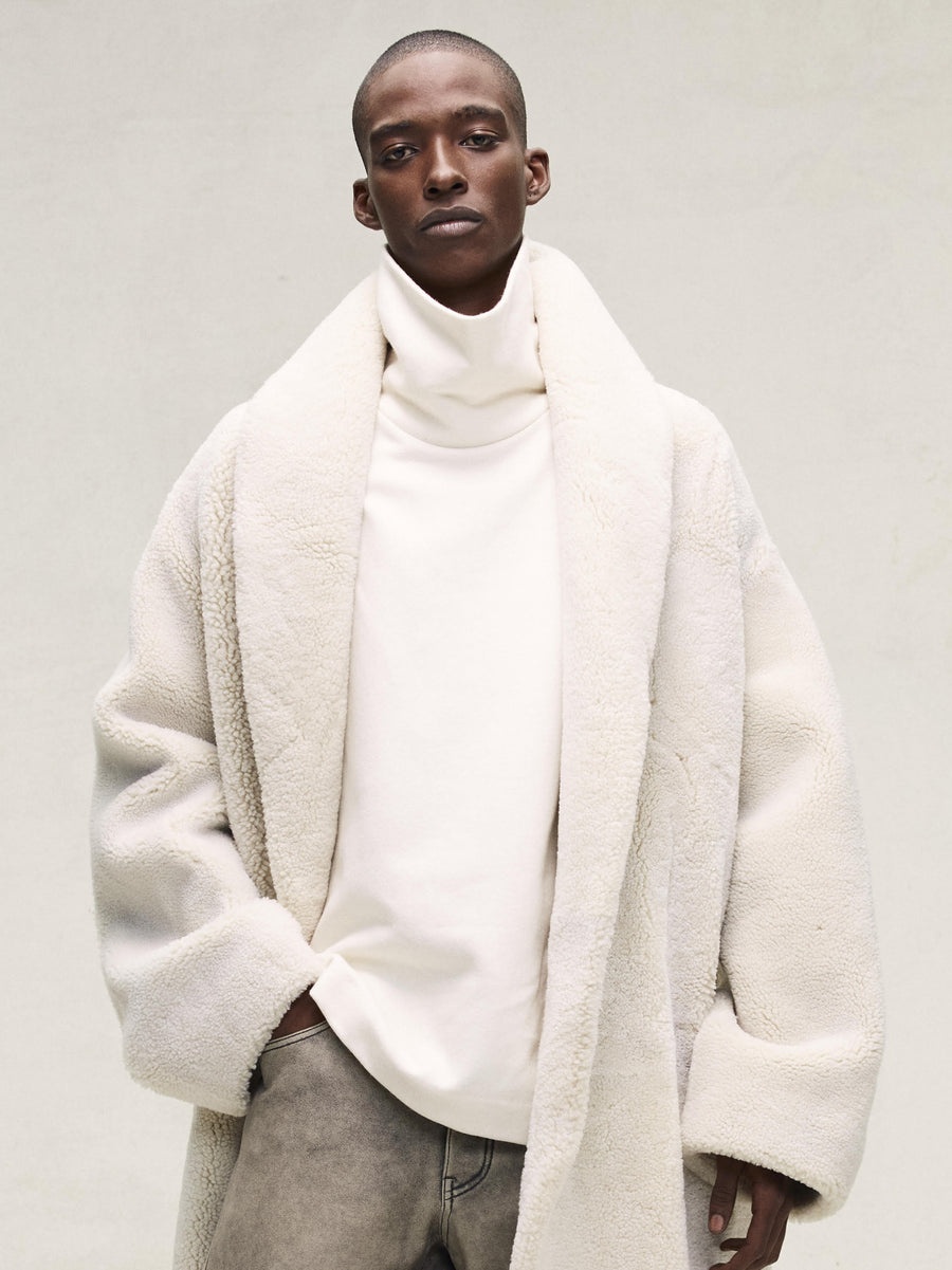 Sherpa Shawl Collar Jacket - 4