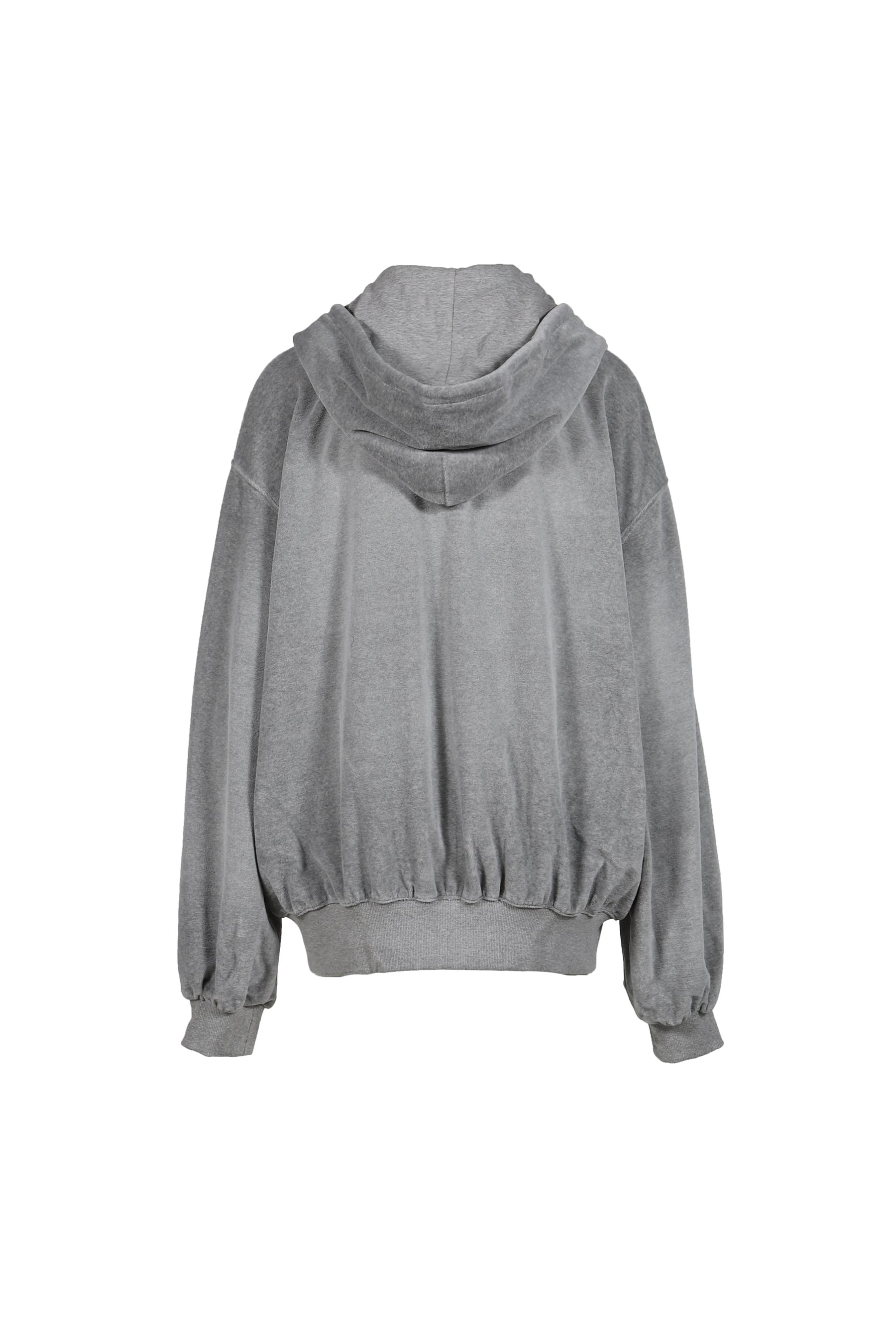 VELOUR BOX HOODIE / GRY - 7