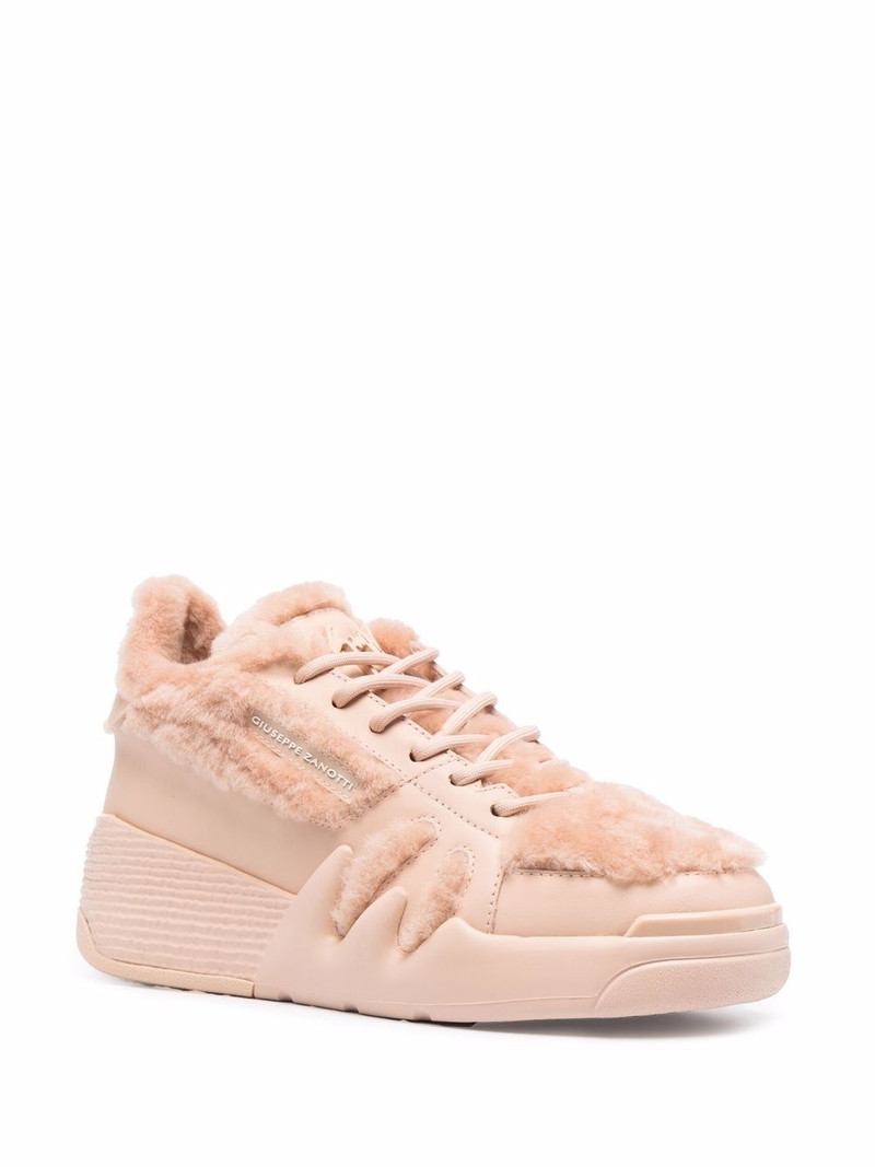 Giuseppe Zanotti shearling-trim high-top sneakers outlook