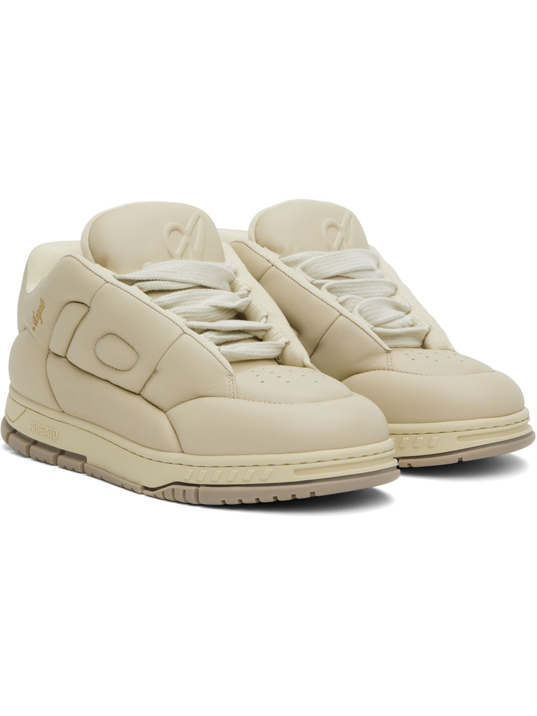Beige Area Puff Puff Sneakers - 4