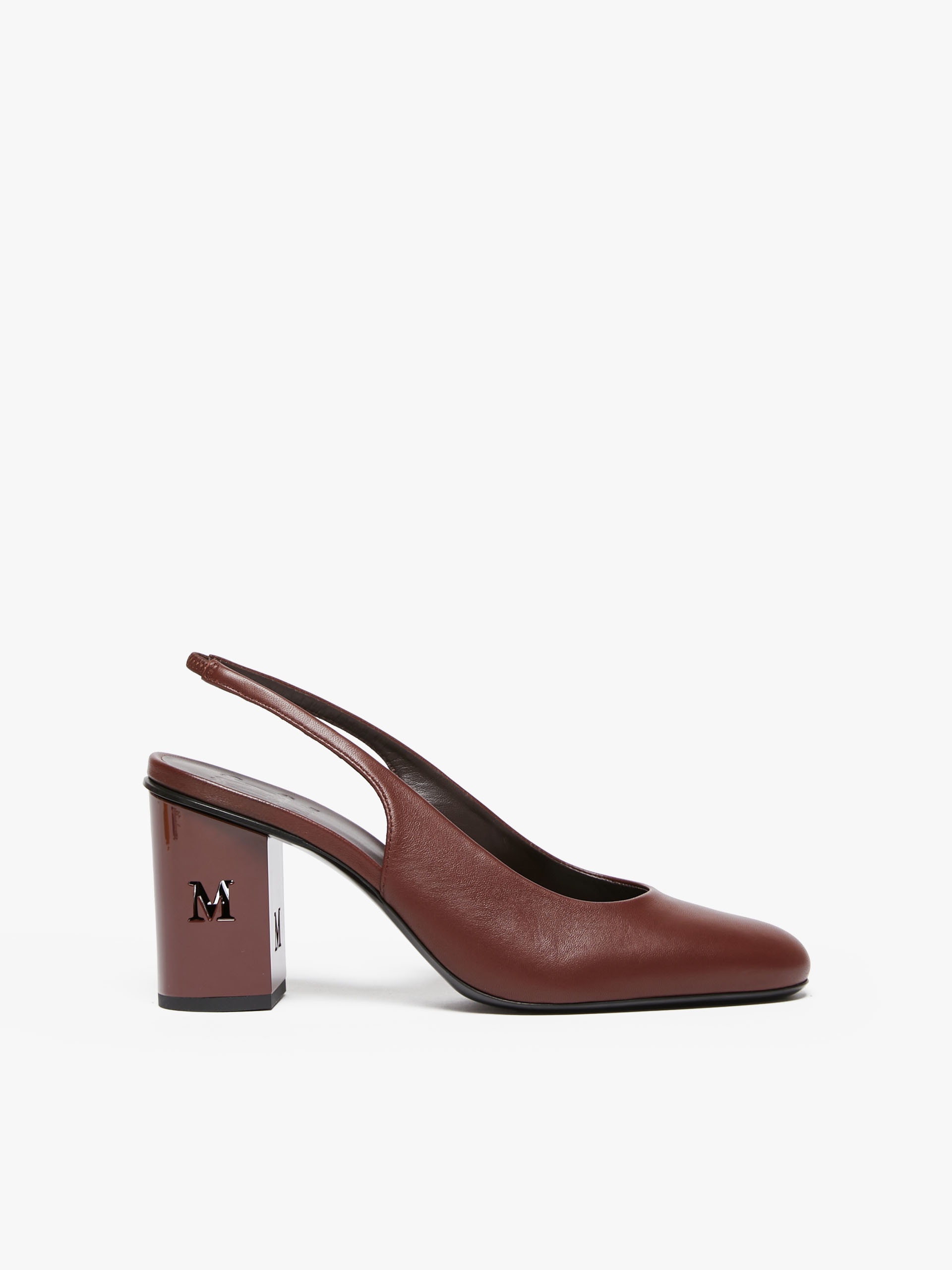 DAMIERSLING Nappa leather slingbacks - 1
