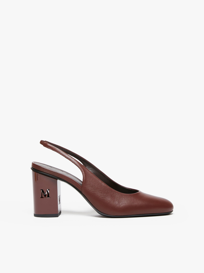DAMIERSLING Nappa leather slingbacks 1
