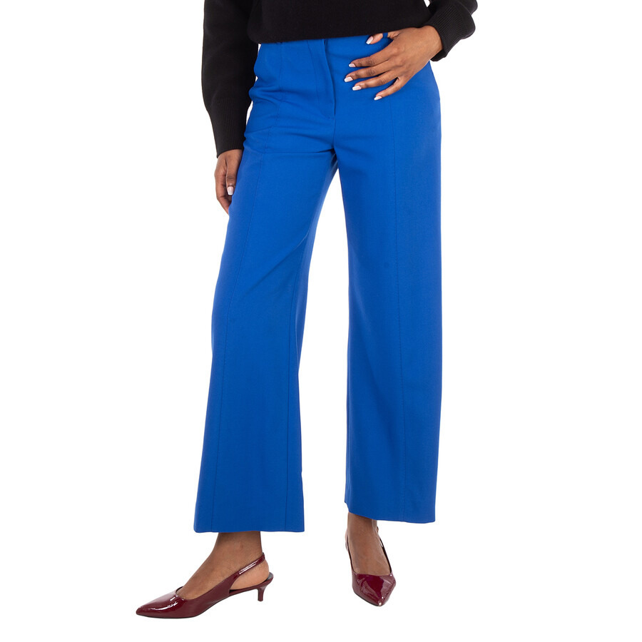 Burberry Laurel Wide-Leg Wool Trousers - 2