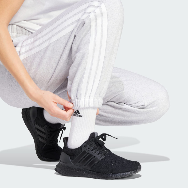 Essentials 3-Stripes Fleece Loose-Fit Pants 6