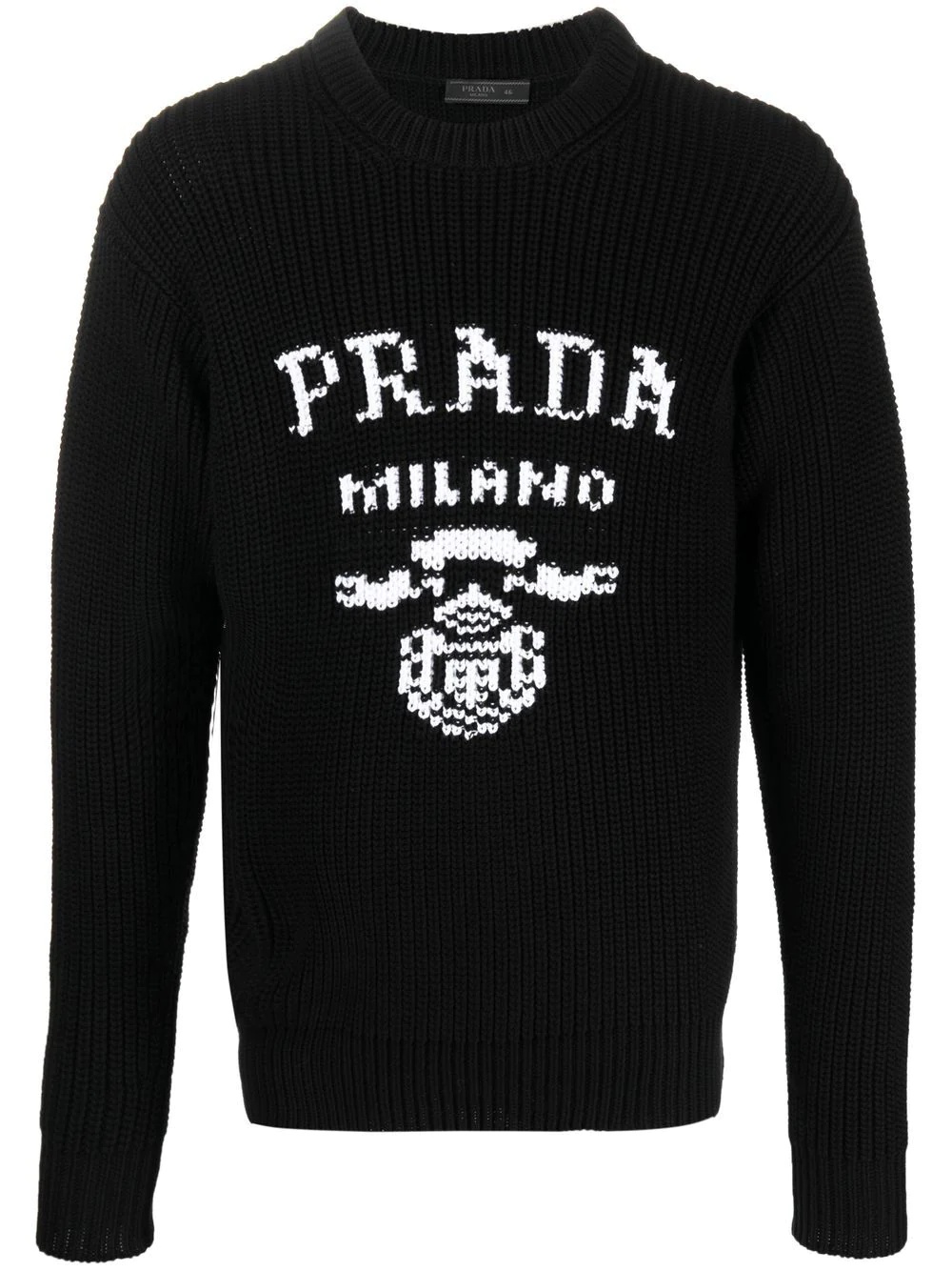 logo-intarsia jumper - 1